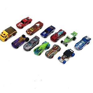 Hot Wheels Lot of 12 Loose Played With Cool unique Cars Hot Rods Race concept